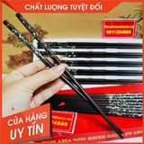  [HÀNG CAO CẤP]-Đồ thờ cúng-Bộ đũa khảm xà cừ gỗ mun(10 đôi) 