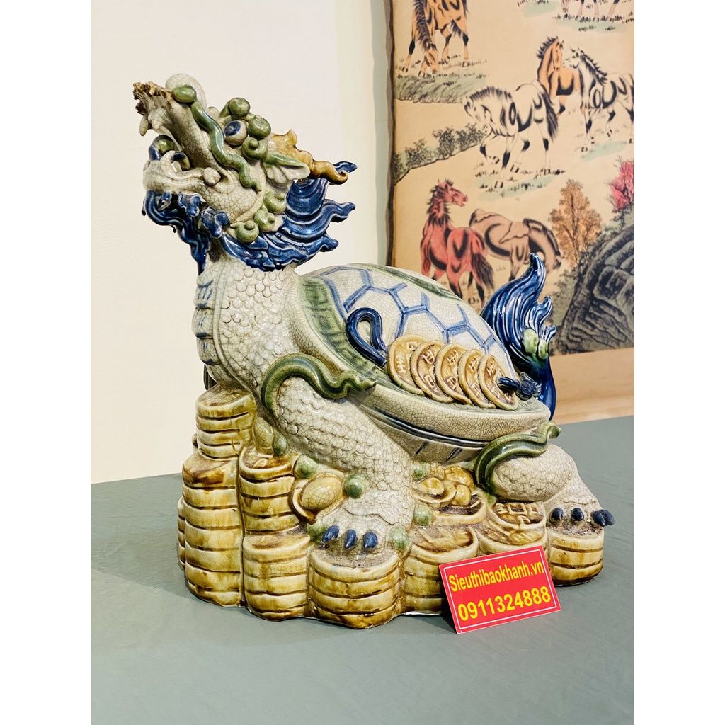 Long Quy gốm men rạn cao cấp