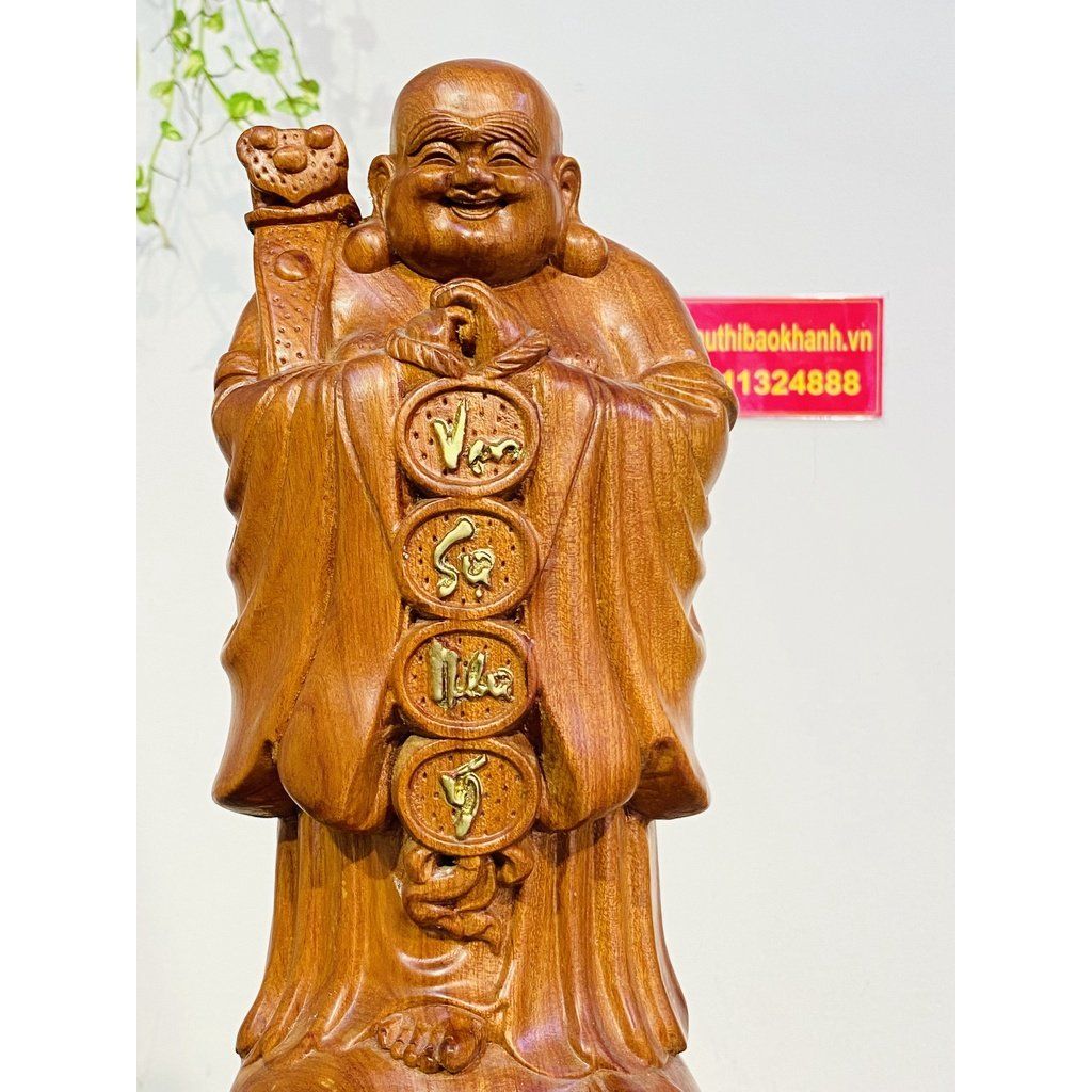 Tượng phật Di Lặc gỗ hương