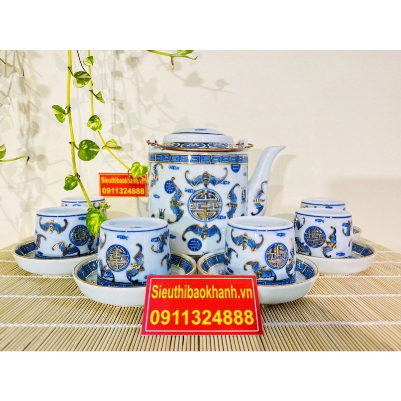 BỘ TÍCH VẼ VÀNG BÁT TRÀNG CHÍNH HÃNG-BÁT TRÀNG BẢO KHÁNH