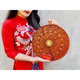  [ĐỒ DÙNG NGÀY TẾT]-Khay đựng bánh kẹo bằng gỗ hương thiết kế cao cấp 30cm-Siêu thị Bảo Khánh 