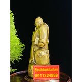  Tượng Quản Gia phong thủy,chiêu tài chất liệu Đồng cao cấp 16cm 