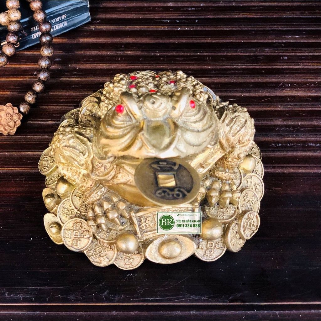 Thiềm Thừ Phong Thủy chất liệu đồng cao cấp 12cm