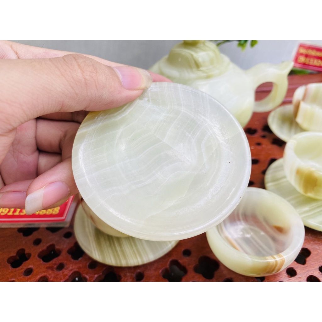 Bộ ấm chén pha trà bằng đá cao cấp