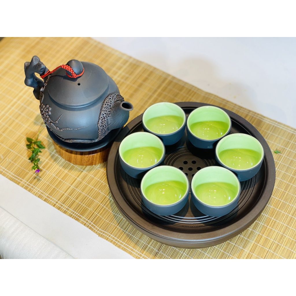 Bộ ấm chén tử sa Bát Tràng