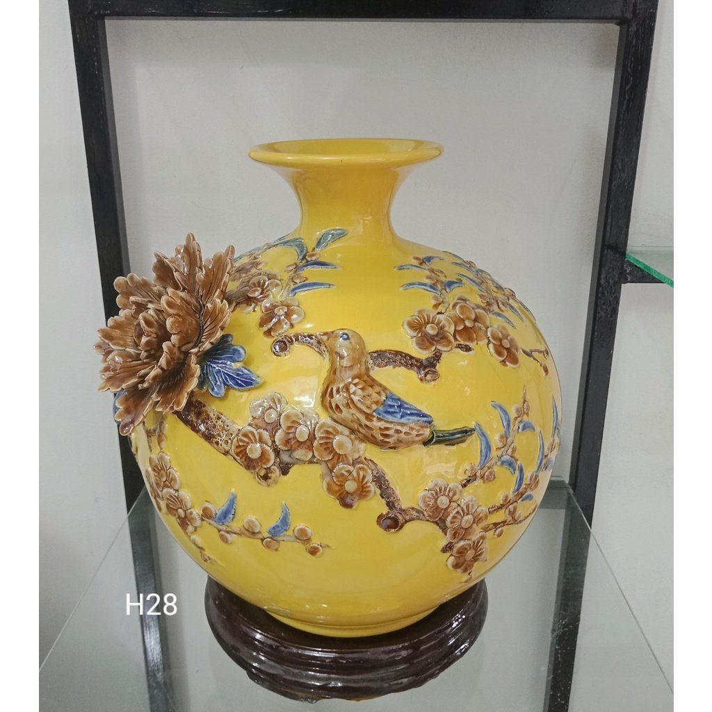 Bình hút lộc họa tiết công dào in nổi