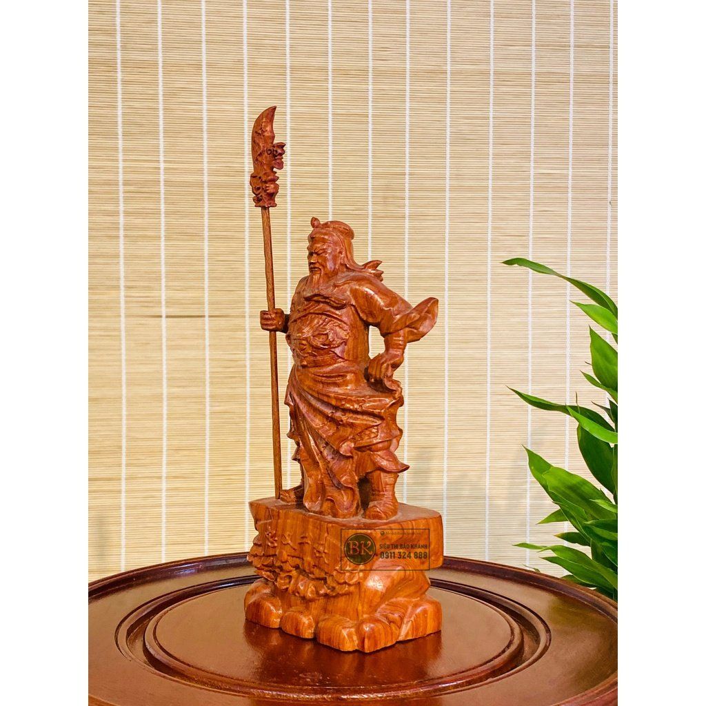 Tượng Quan Công phong thủy ,quà tặng,trang trí gỗ hương 20cm