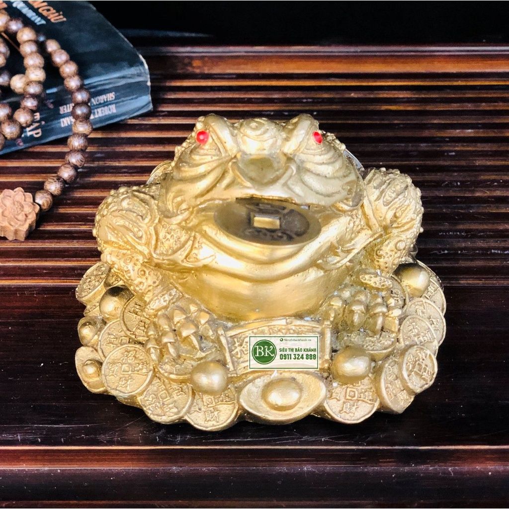 Thiềm Thừ Phong Thủy chất liệu đồng cao cấp 12cm
