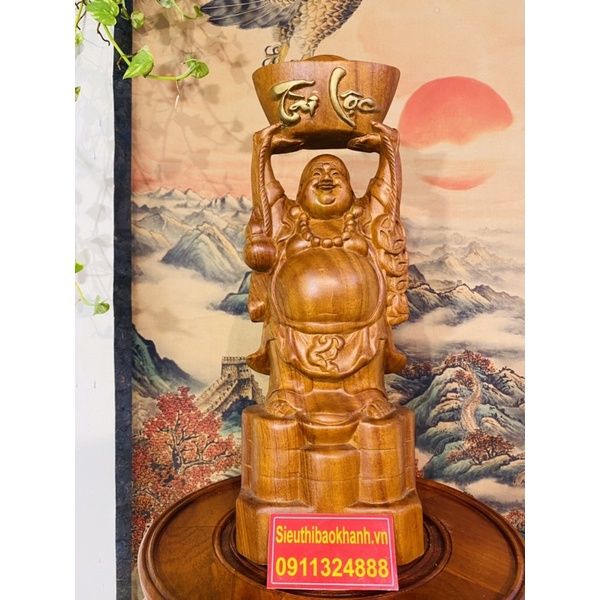 Tượng Di Nặc Bồ Tát gỗ hương