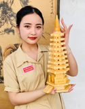  Tháp Văn Xương đá ngọc Hoàng Long cao cấp 38 cm 