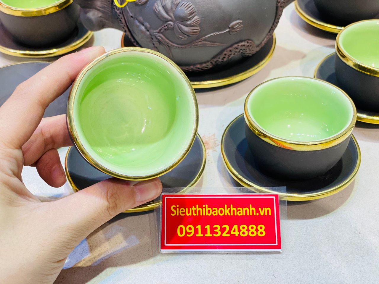 Ấm chén gốm sứ bát tràng siêu đẹp
