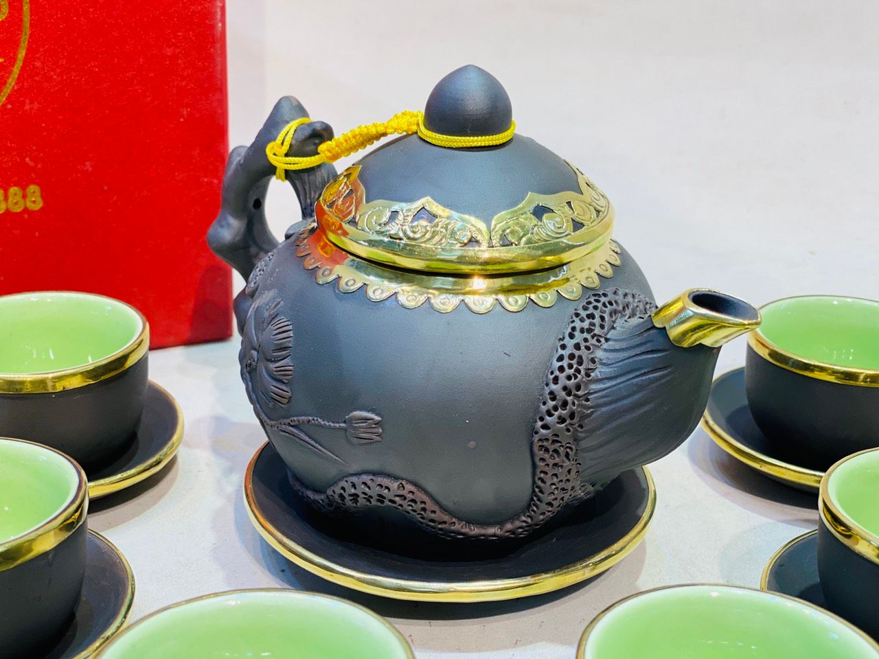 Ấm chén gốm sứ bát tràng siêu đẹp