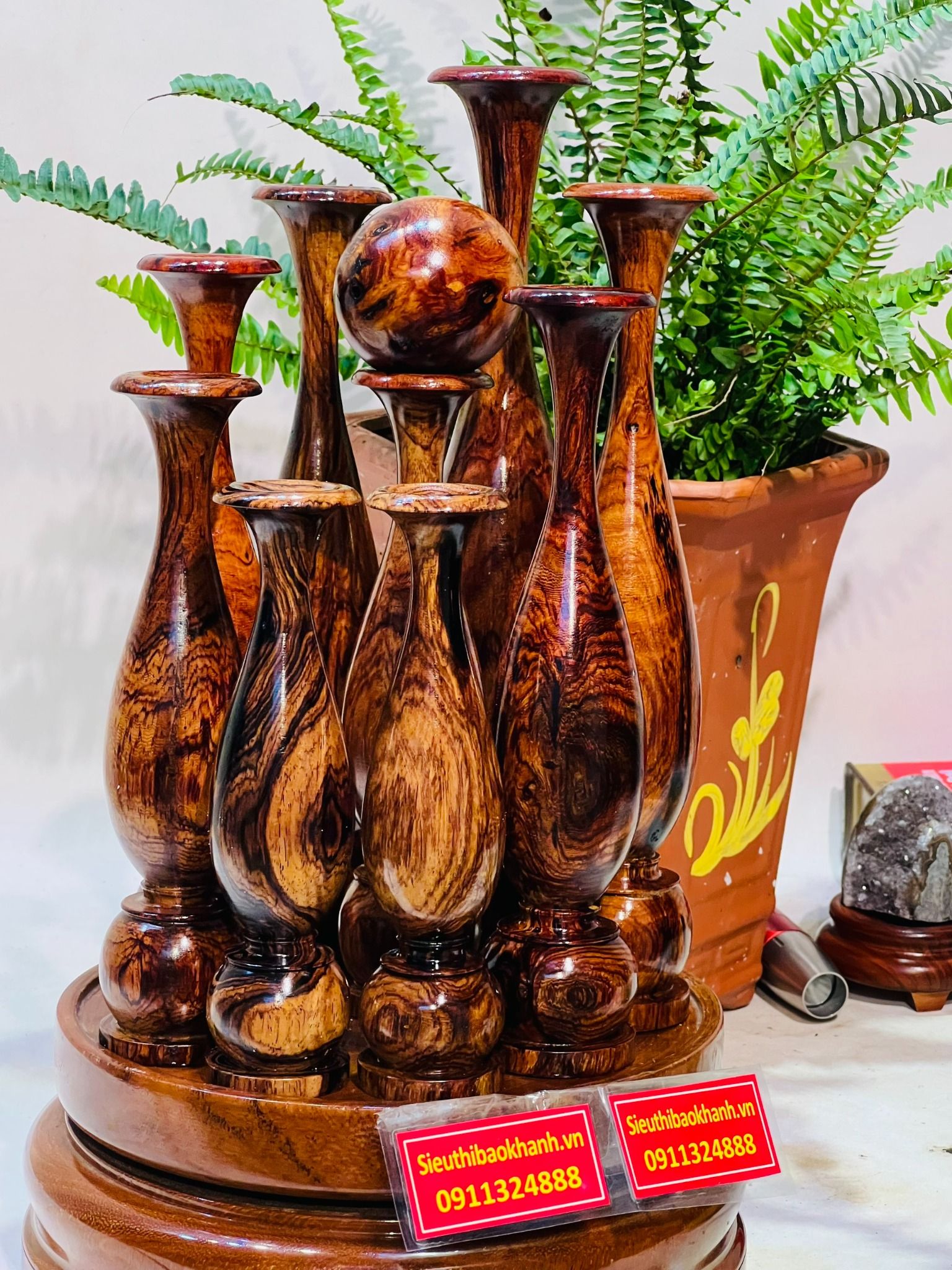 Bình Gỗ Cẩm