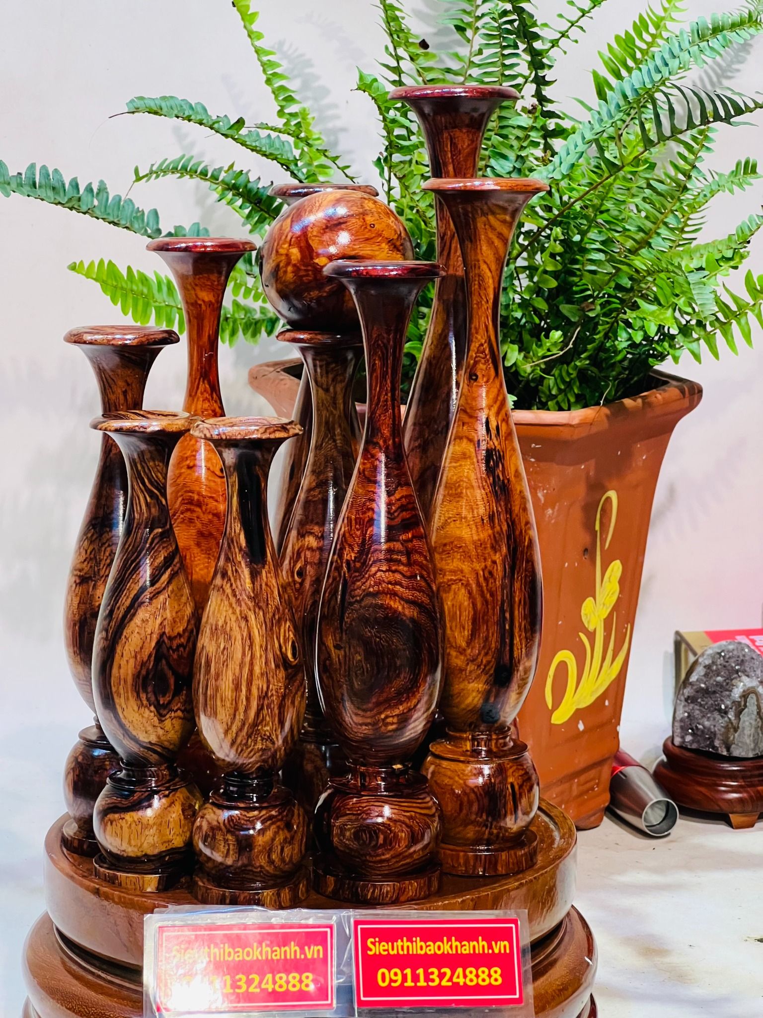 Bình Gỗ Cẩm