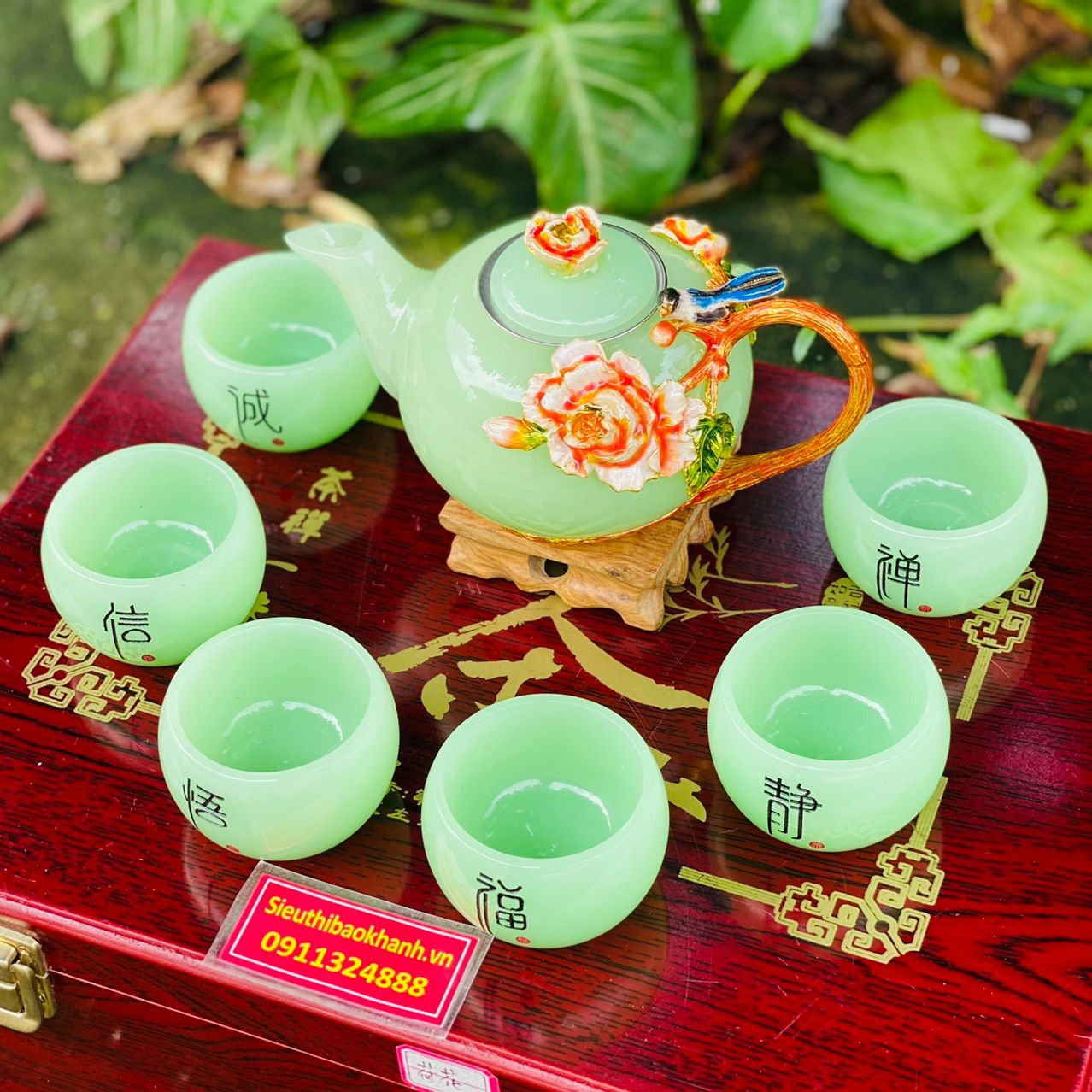 Bộ ấm chén đá cao cấp
