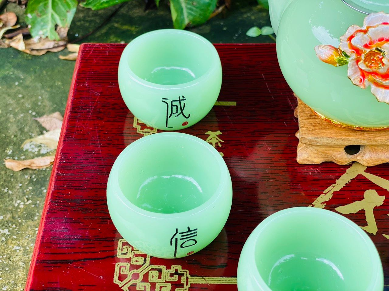 Bộ ấm chén đá cao cấp