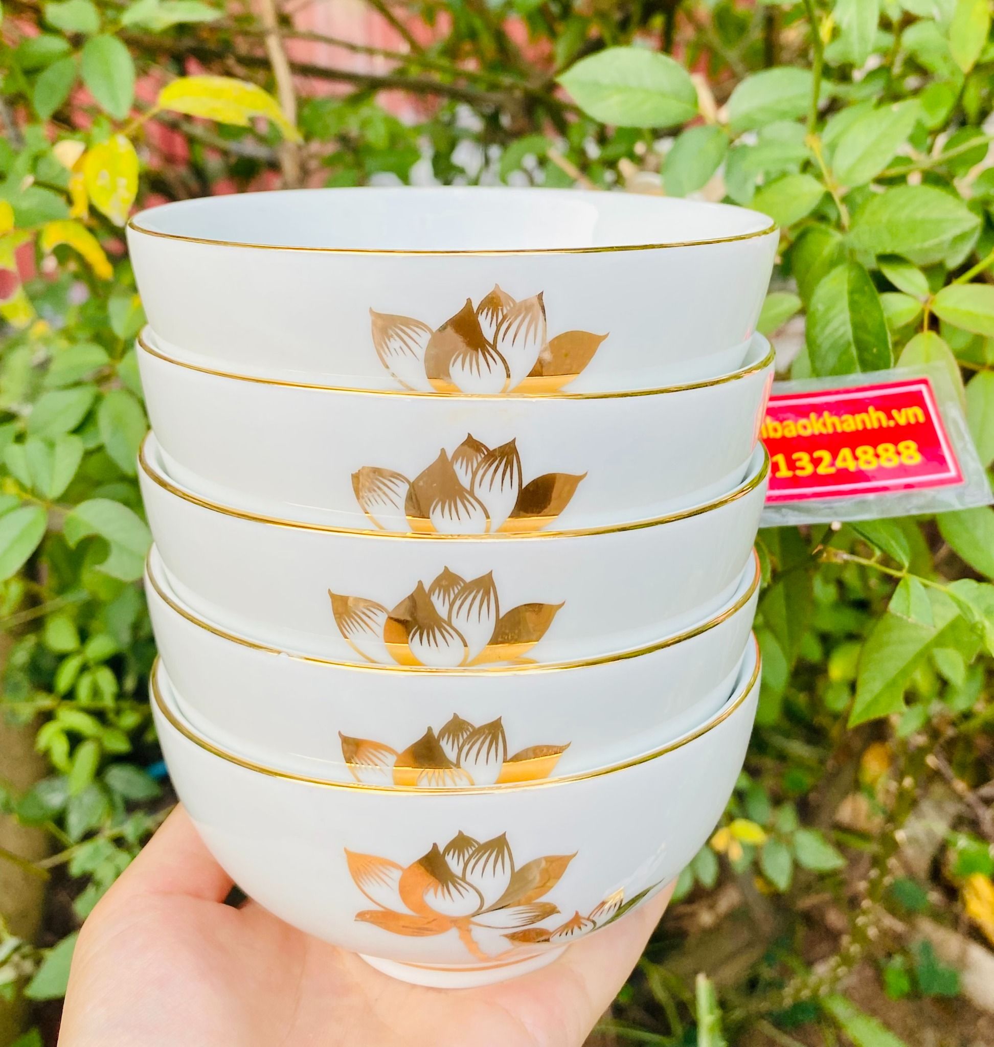 Bộ bát gốm sứ bát tràng
