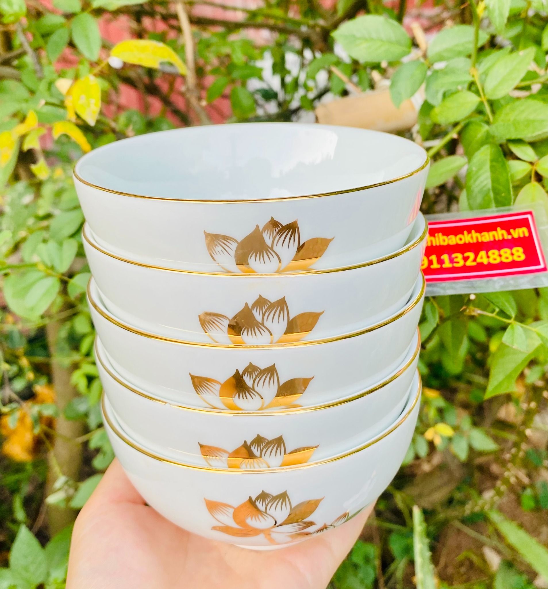 Bộ bát gốm sứ bát tràng