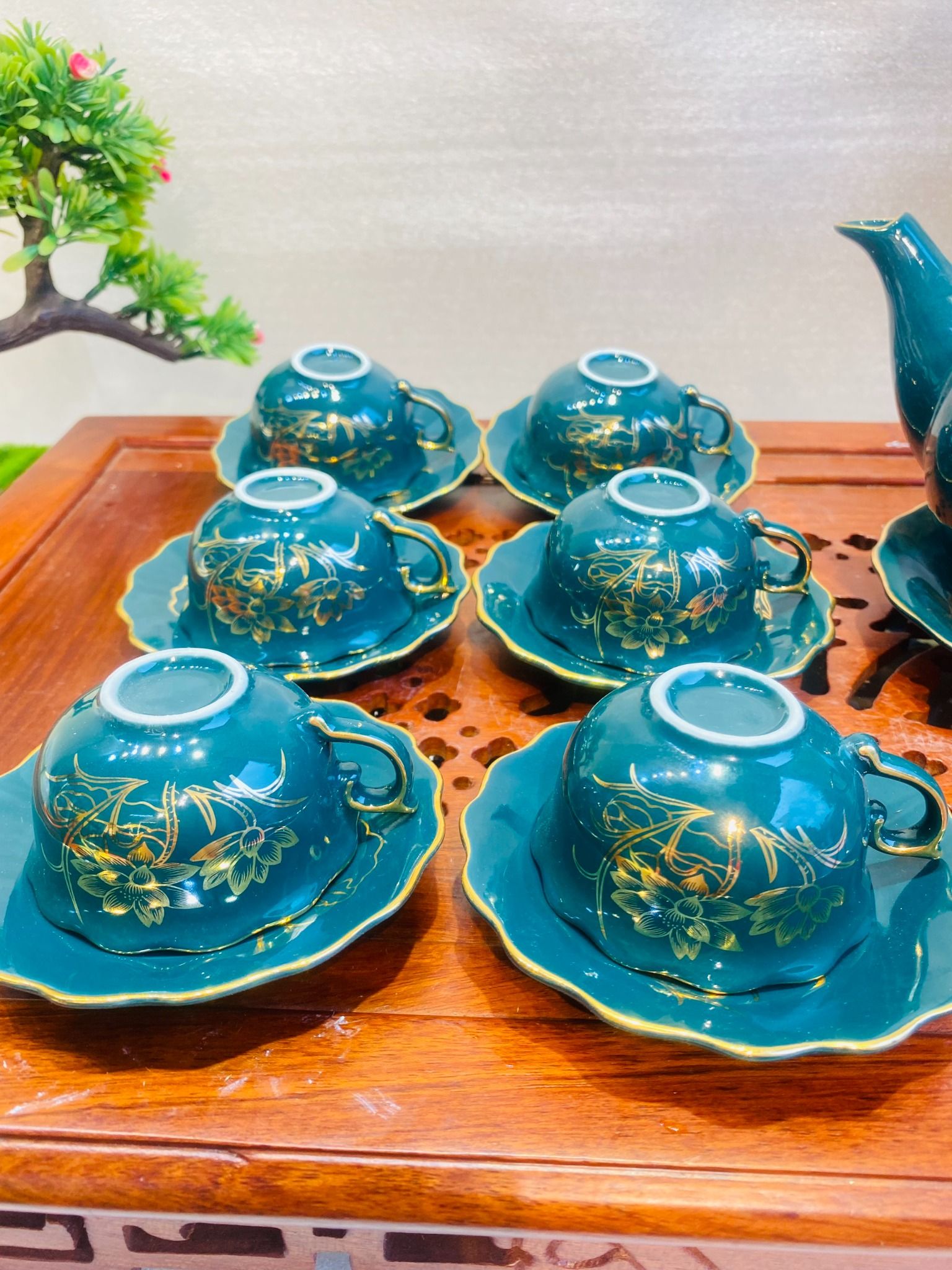Bộ ấm chén hoa sen-sieuthibaokhanh