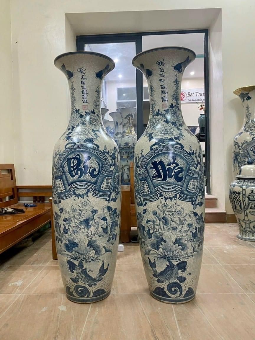 Cặp lọ lục bình Phúc-Đức