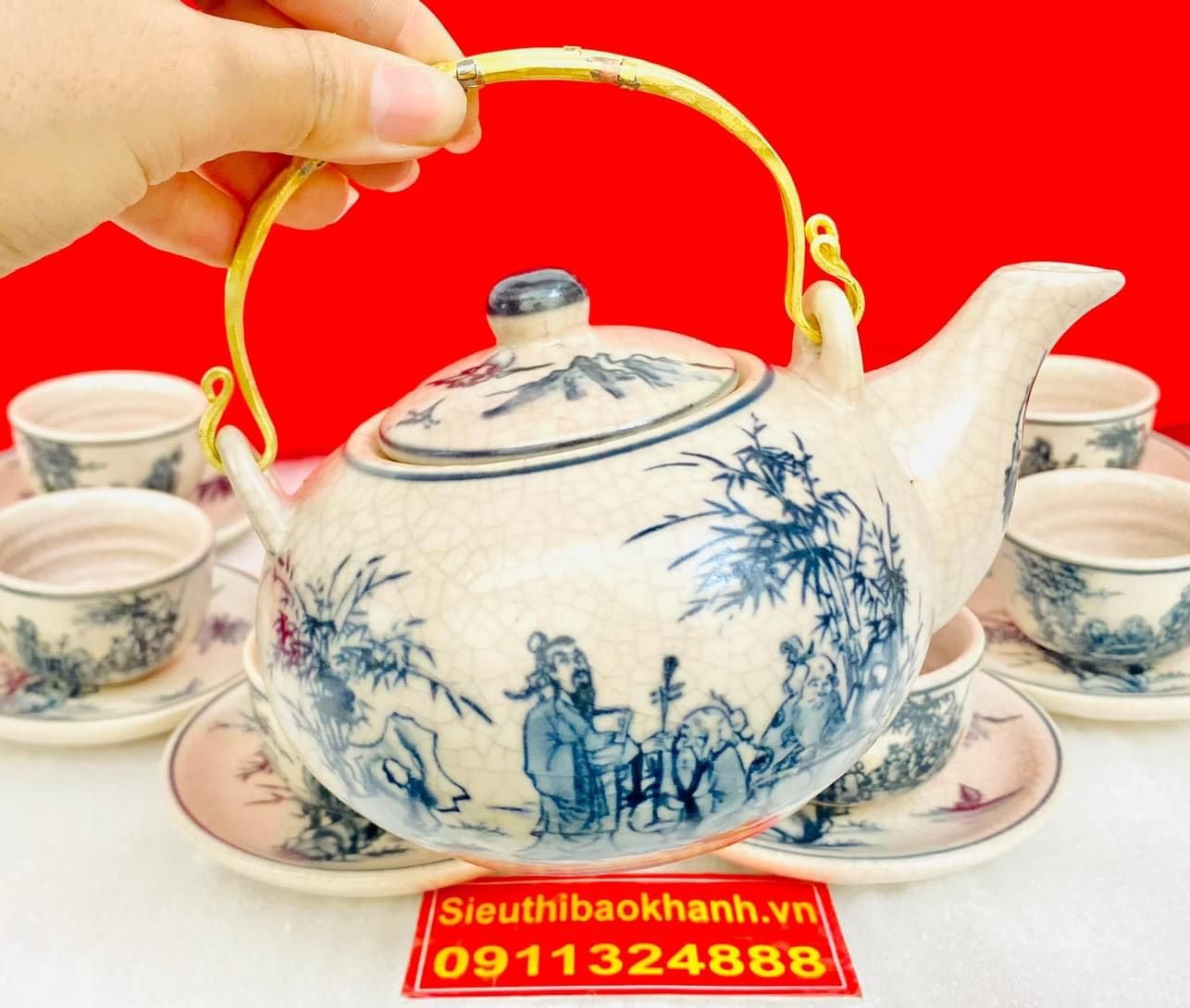 Trà Men Rạn Bọc Đồng - Tạo Vẻ Cổ Điển, Đẳng Cấp Cho Bữa Tiệc Trà Của Bạn!