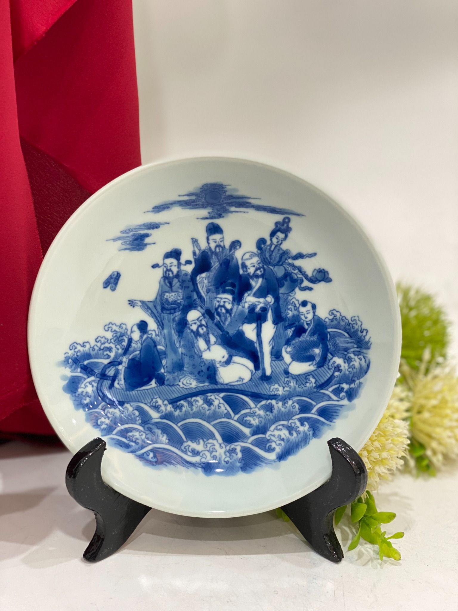 ĐĨA MEN TRÀM VẼ HOẠ TIẾT PHI 16CM
