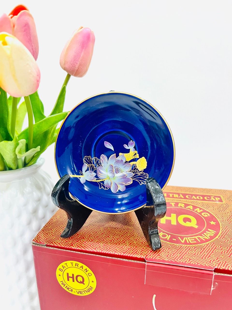 BỘ ẤM CHÉN ĐÀI CÁT MEN TÍM THAN SEN HỒNG (Có hộp giấy)