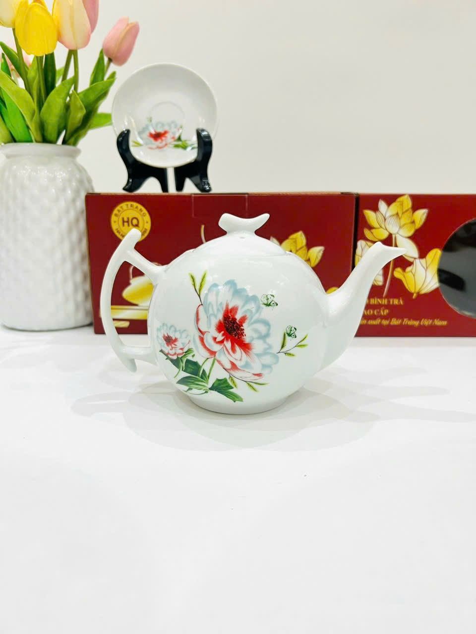 BỘ ẤM CHÉN BÁT TRÀNG SƠN THUỶ CAO CẤP (Dung tích 650ml)