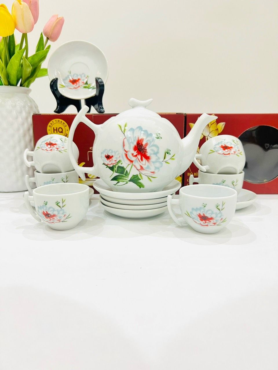 BỘ ẤM CHÉN BÁT TRÀNG SƠN THUỶ CAO CẤP (Dung tích 650ml)