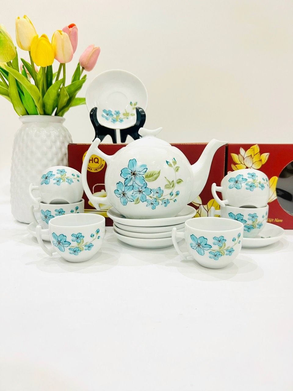 BỘ ẤM CHÉN BÁT TRÀNG SƠN THUỶ CAO CẤP (Dung tích 650ml)