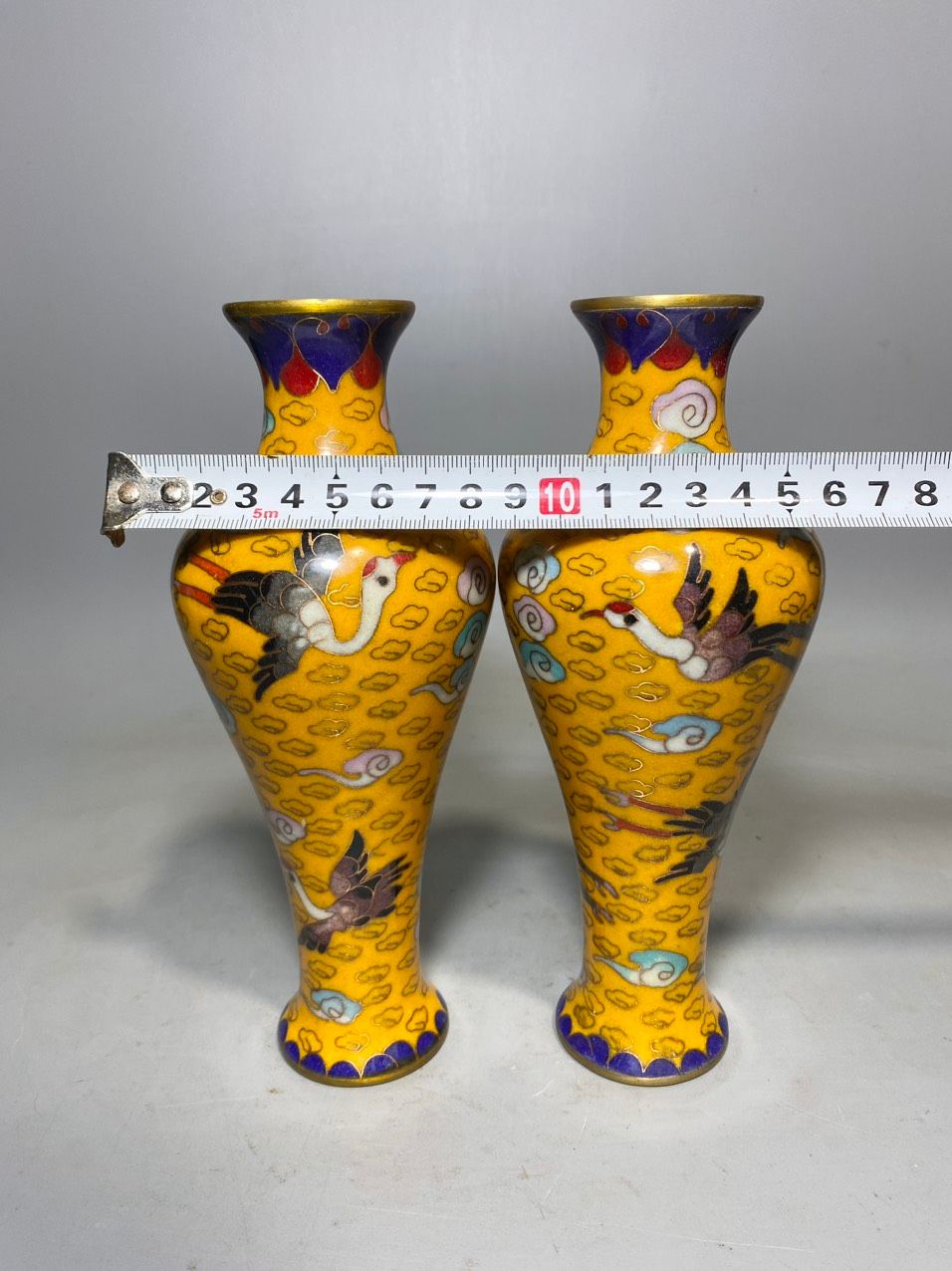 CẶP BÌNH CHUM ĐỒNG PHÁP LAM