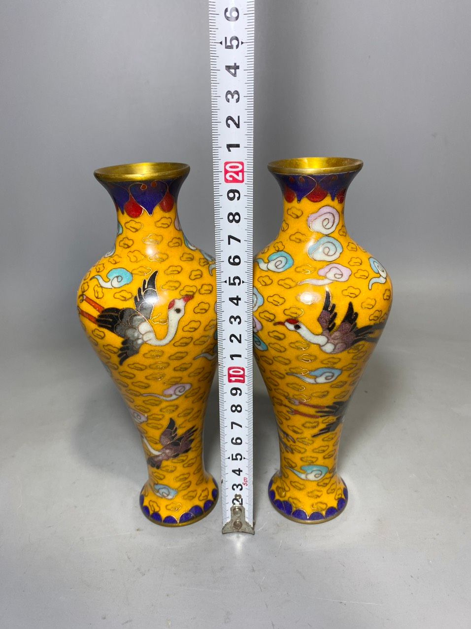 CẶP BÌNH CHUM ĐỒNG PHÁP LAM