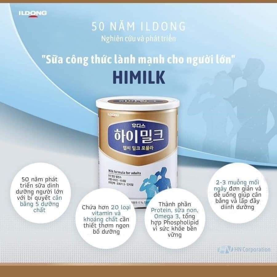 Sữa Dành Cho Người Lớn HIMILK Của Ildong Food Hàn Quốc (600G)