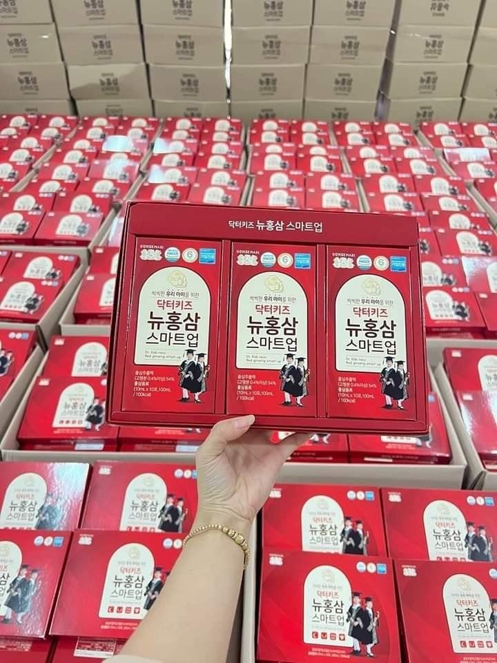 Hồng sâm Gomsemari Ba Con Gấu Hàn Quốc - Dr.Kids New Red Ginseng Smart Up (DÀNH CHO TRẺ EM)