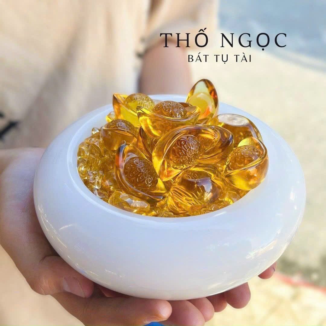 BÁT TỤ TÀI THỐ NGỌC (Có 4 màu)