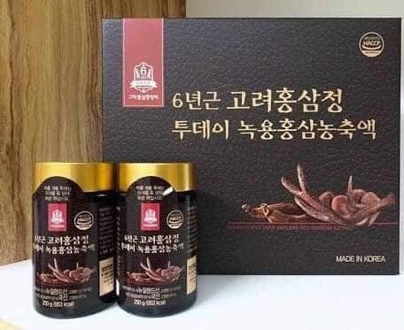 CAO HỒNG SÂM NHUNG HƯƠU GORYO HÀN QUỐC (1 HỘP 2 LỌ)