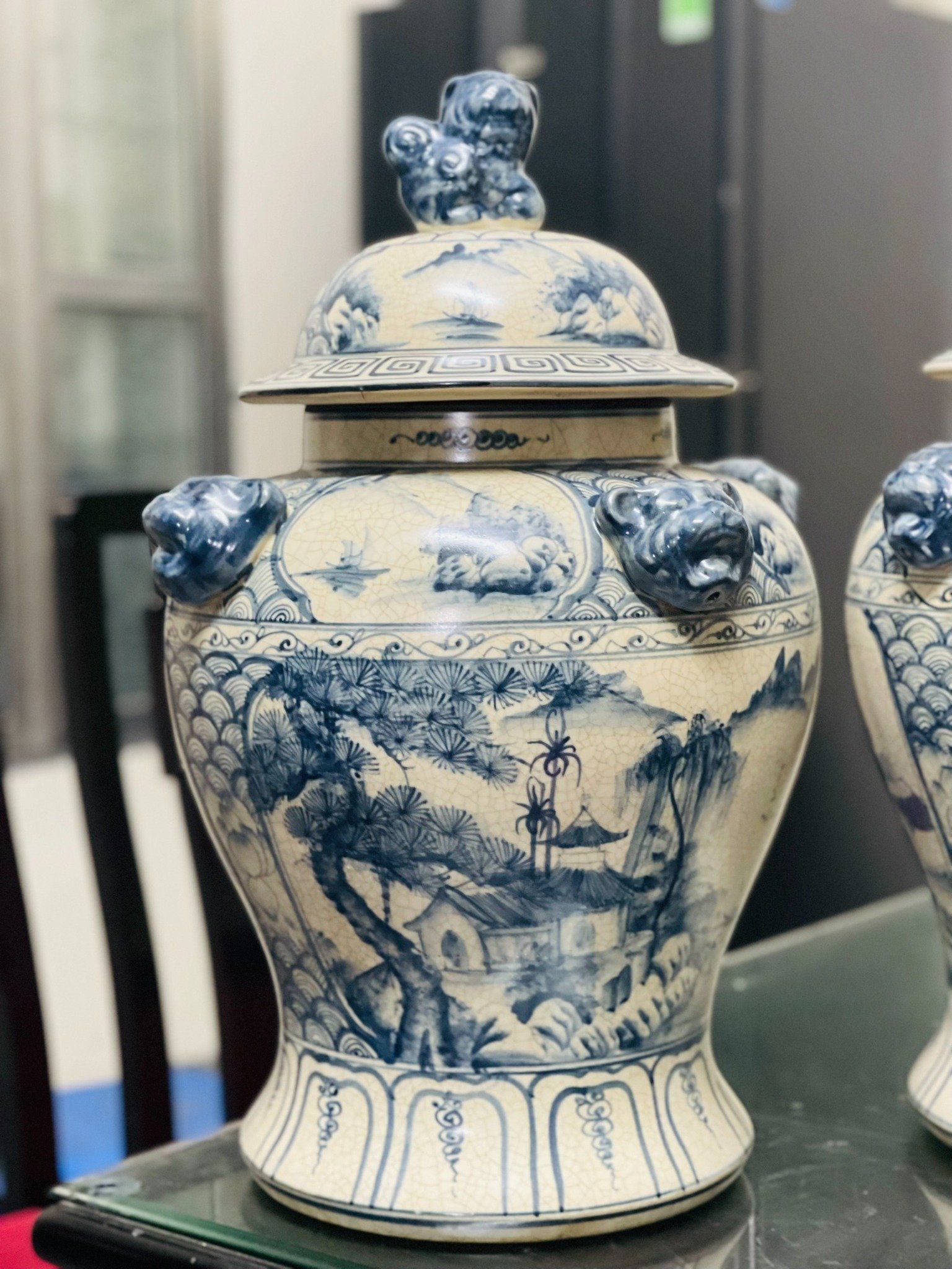 BỘ ĐÔI CHOÉ 40L HOẠ TIẾT CAO 55CM , ĐK 30CM