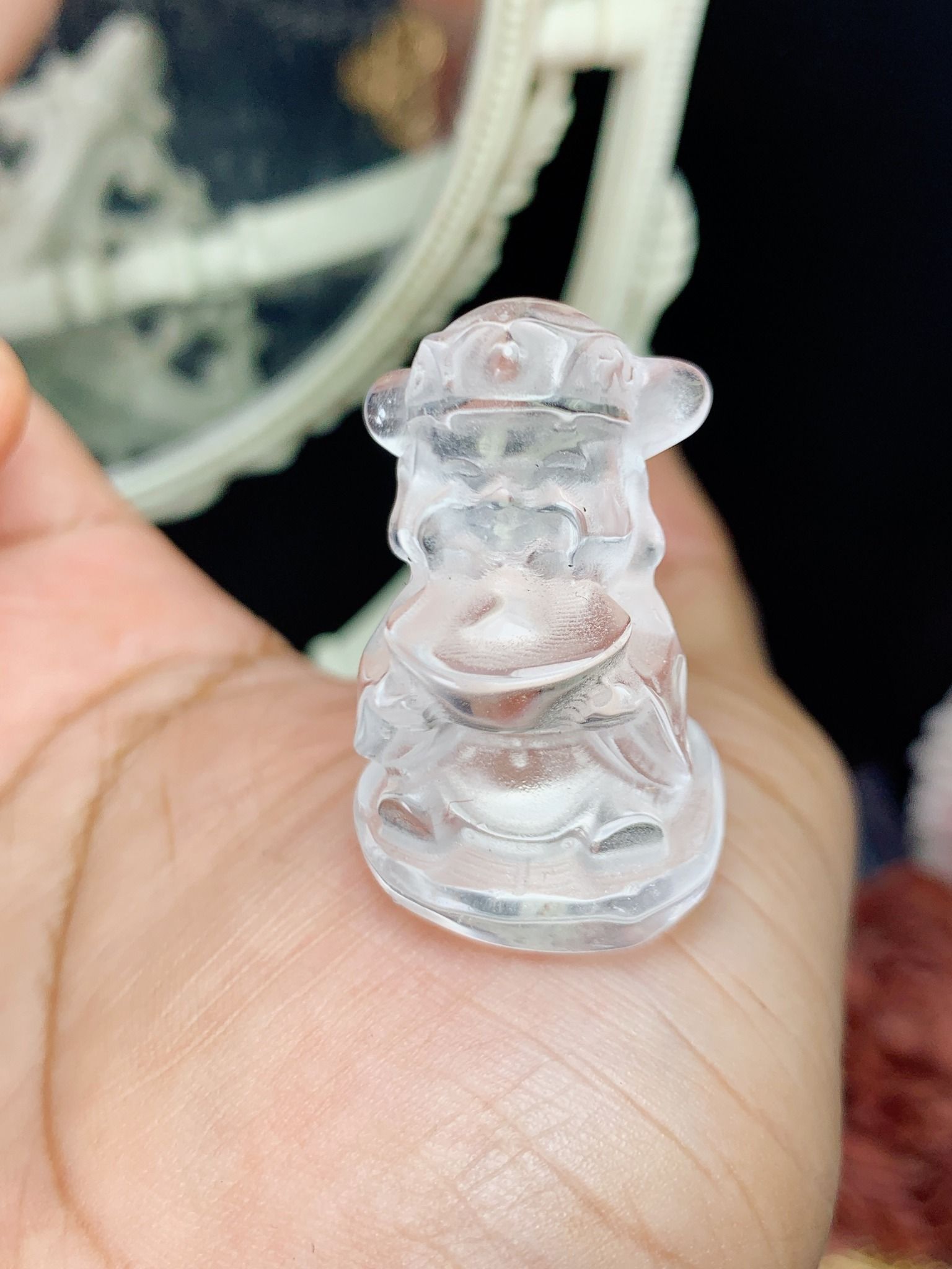 ÔNG THẦN TÀI MINI ĐÁ THẠCH ANH TỰ NHIÊN