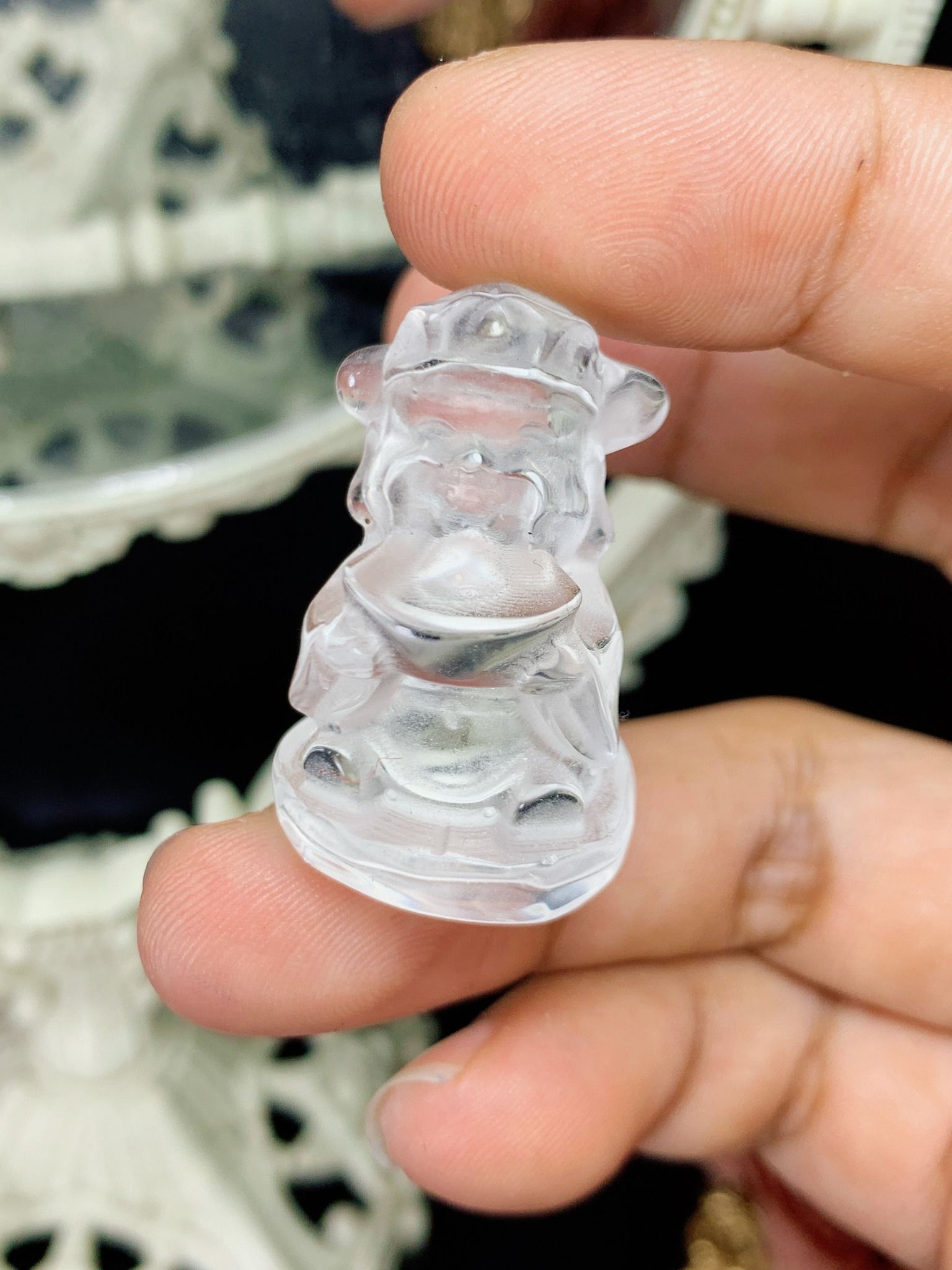 ÔNG THẦN TÀI MINI ĐÁ THẠCH ANH TỰ NHIÊN
