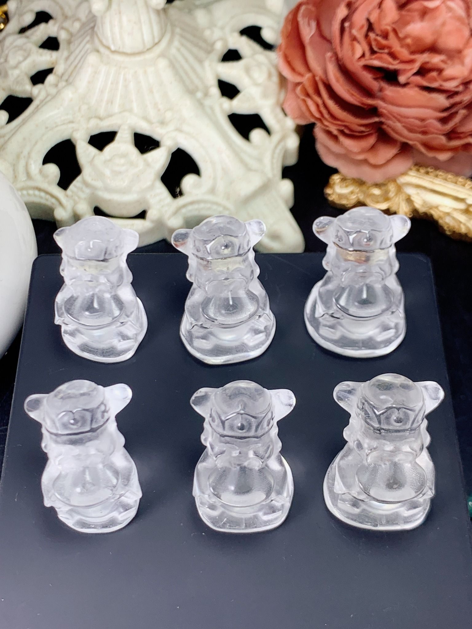 ÔNG THẦN TÀI MINI ĐÁ THẠCH ANH TỰ NHIÊN
