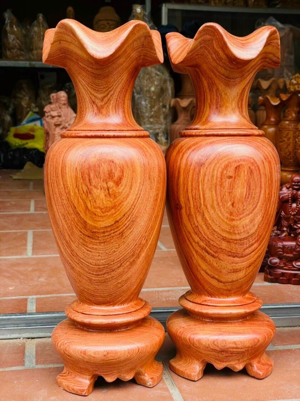 CẶP LỤC BÌNH HƯƠNG ĐÁ LIỀN KHỐI VÂN ĐẸP