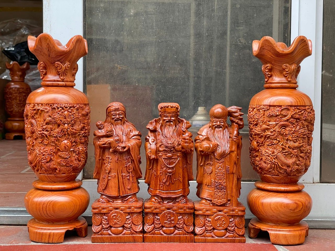 COMBO TAM ĐA LỤC BÌNH 5 MÓN GỖ HƯƠNG