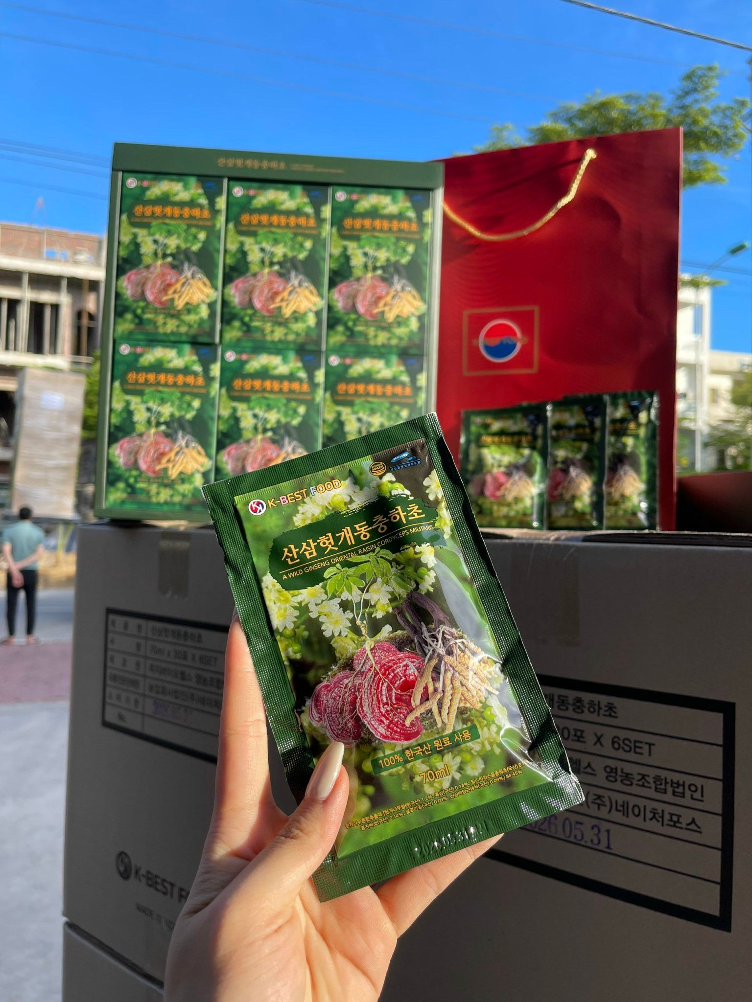 NƯỚC BỔ GAN GIẢI RƯỢU SÂM NÚI- ĐÔNG TRÙNG HẠ THẢO BKHE-001180KR-0351