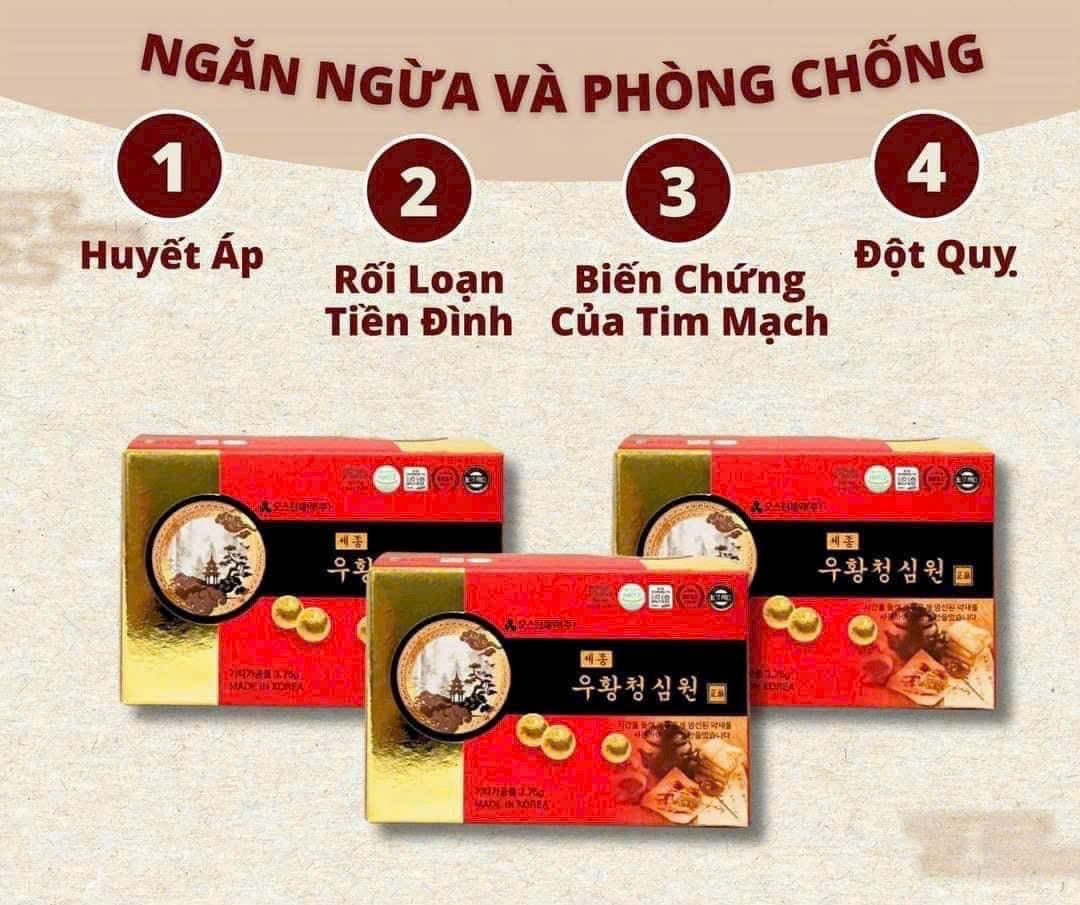 AN CUNG NGƯ HÀNG HÀN THUỐC PHÒNG CHỐNG ĐỘT QUỴ 100% CHÍNH HÃNG