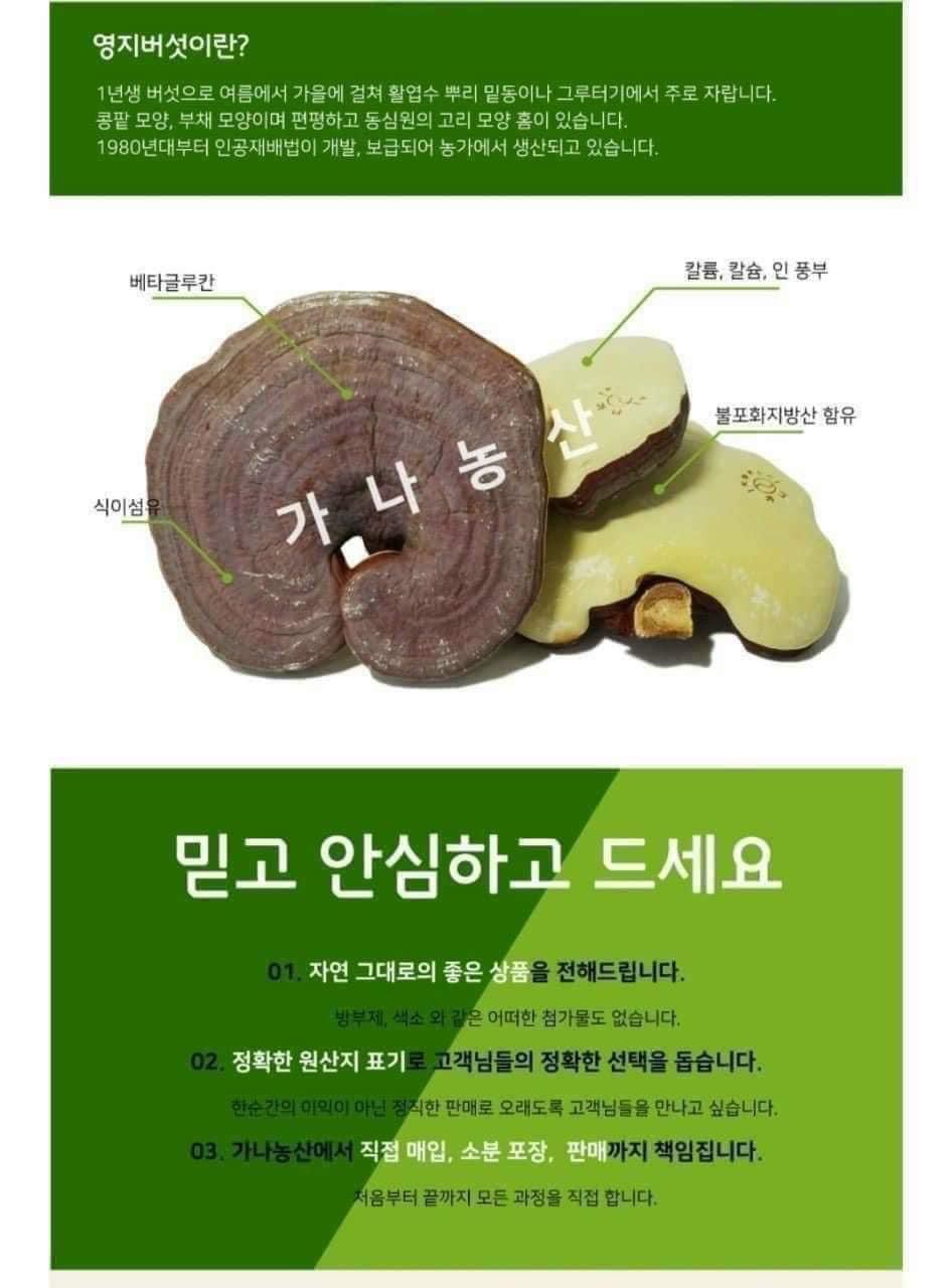 NẤM LINH CHI KANA HÀN QUỐC (1KG)