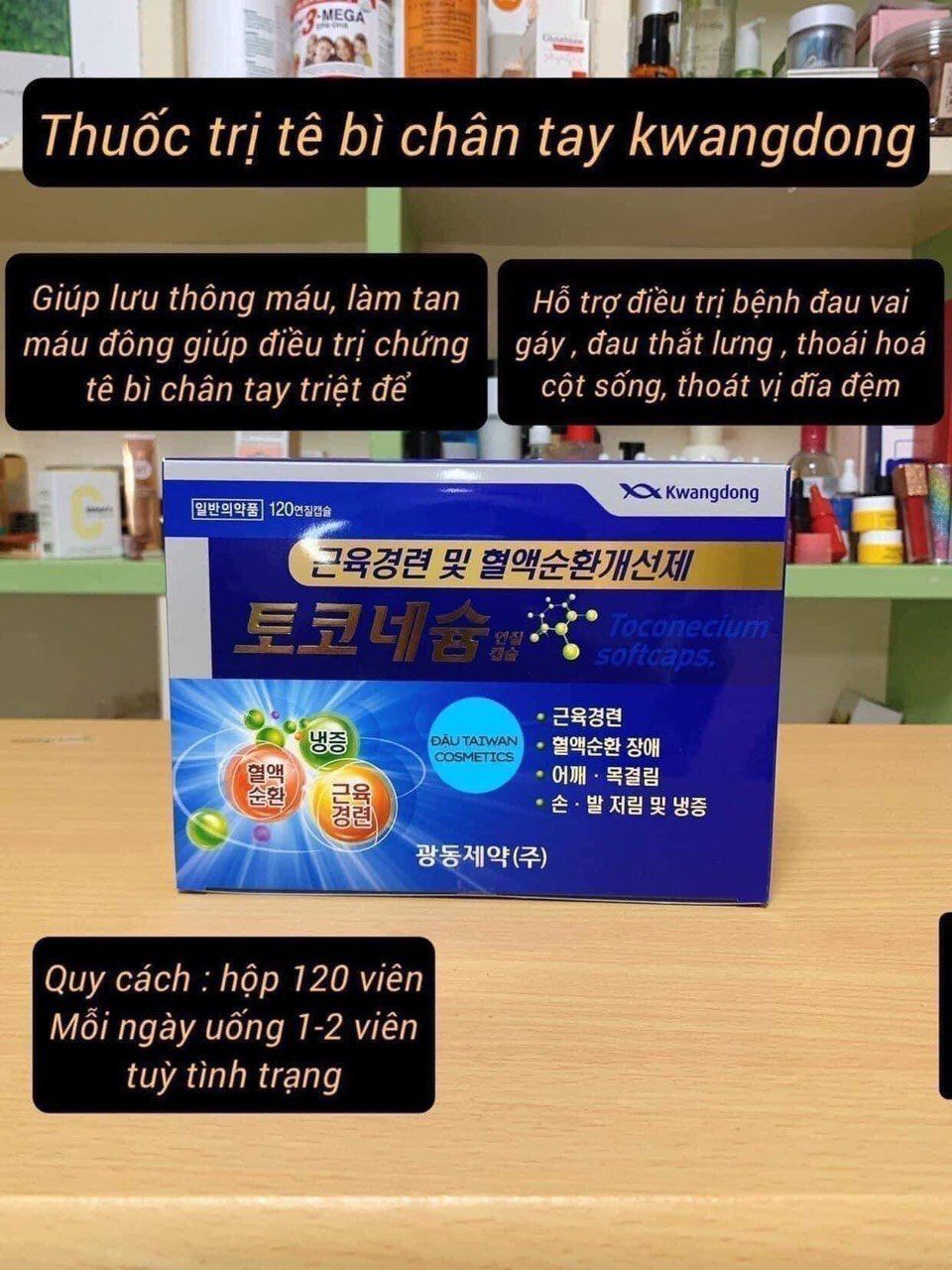 Viên Uống Trị Tê Bì Tay Chân Kwangdong Hàn Quốc BKHEKR-8001
