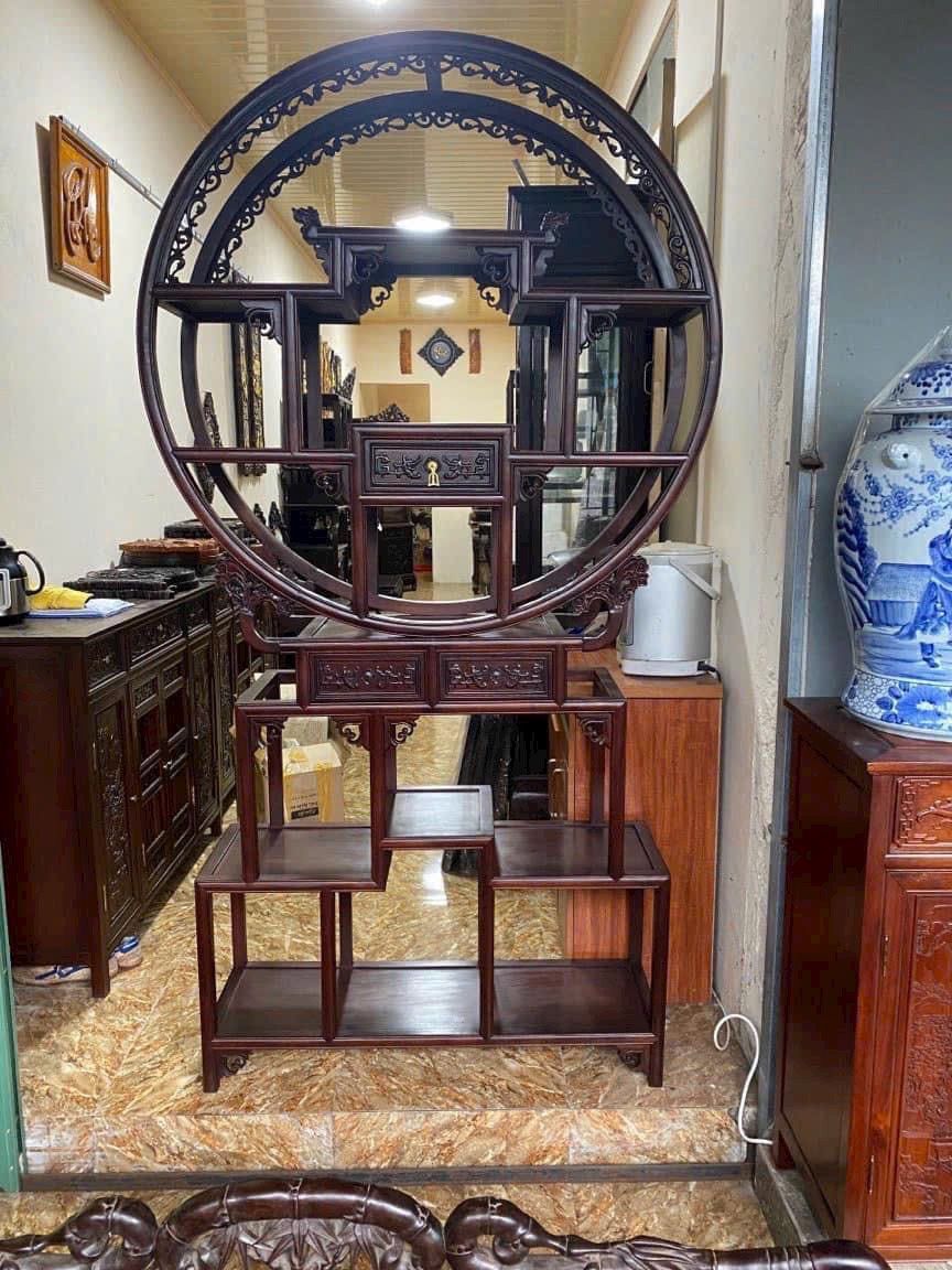 KỆ TRƯNG BÀY GỖ HƯƠNG