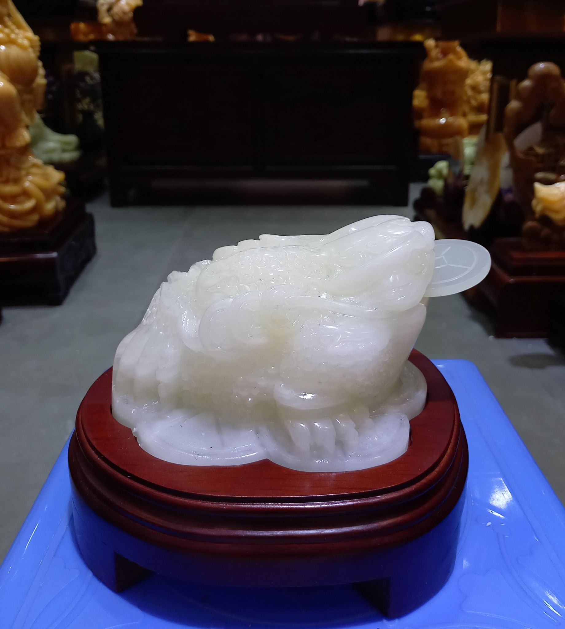 ĐÁ QUÝ Thiềm thừ ngọc onyx trắng