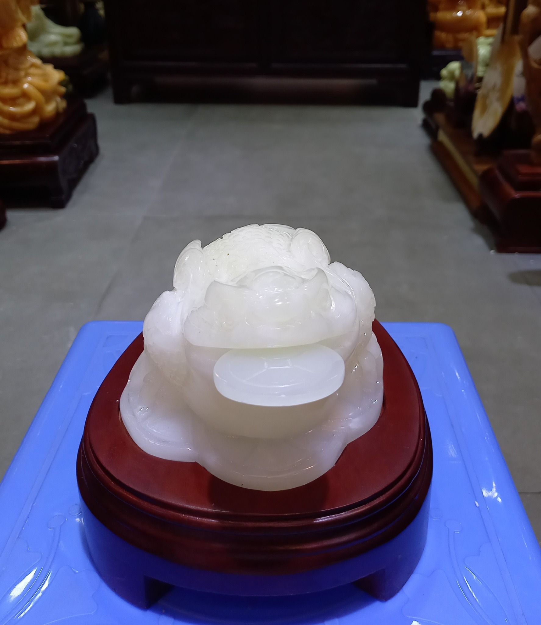ĐÁ QUÝ Thiềm thừ ngọc onyx trắng