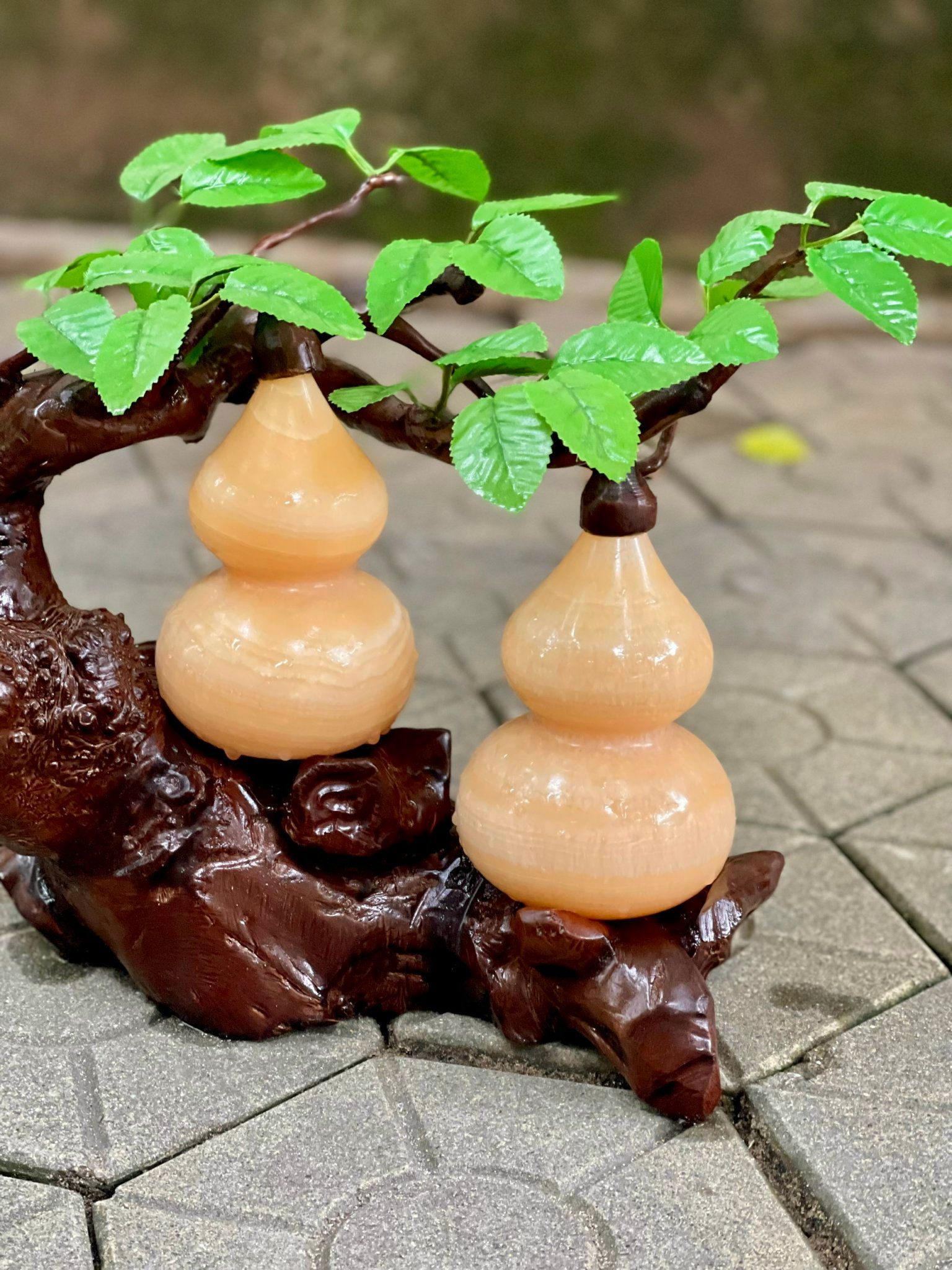 CÂY HỒ LÔ ĐÔI HOÀNG LONG TÀI LỘC (32x32cm)